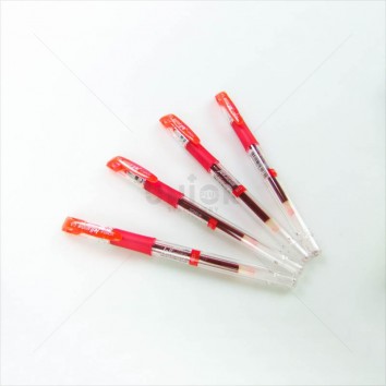 DONG-A ปากกาหมึกเจล ปลอก 0.5 JELLZONE <1/12> สีแดง(19)